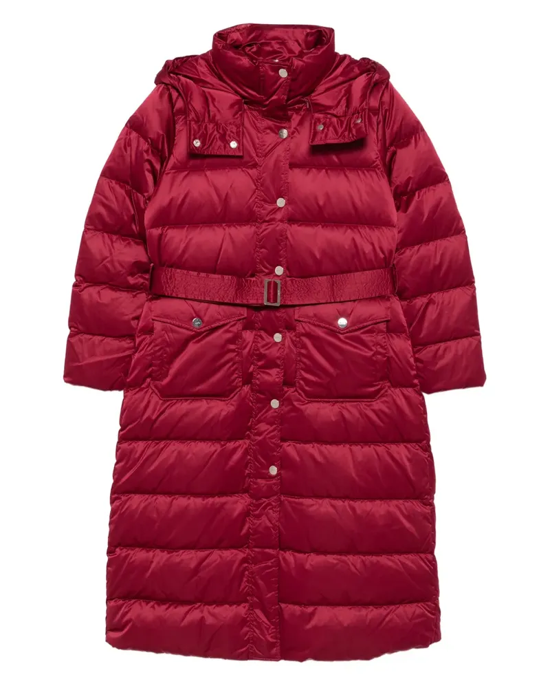 Liu Jo belted hooded coat - Rot Rot