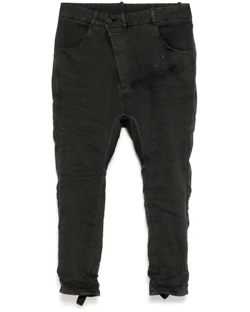 Boris Bidjan Saberi Hose im Baggy-Style - Grau Grau