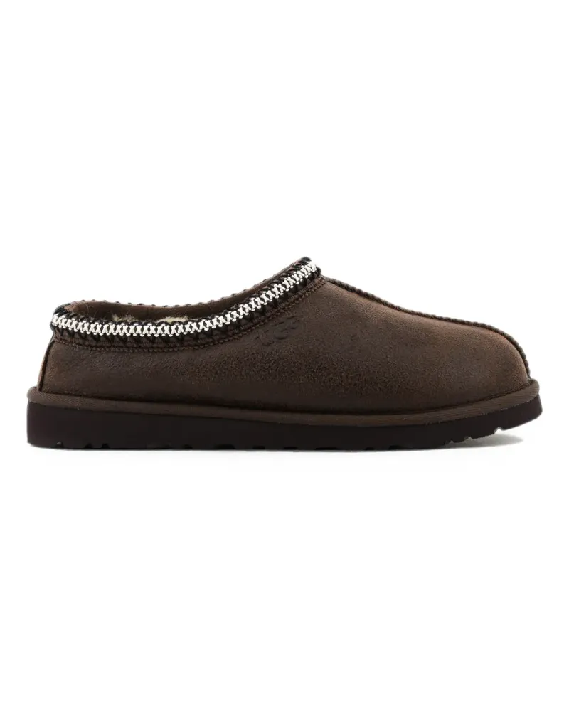 UGG Tasman Slipper aus Lammwildleder im Distressed-Look - Braun Braun