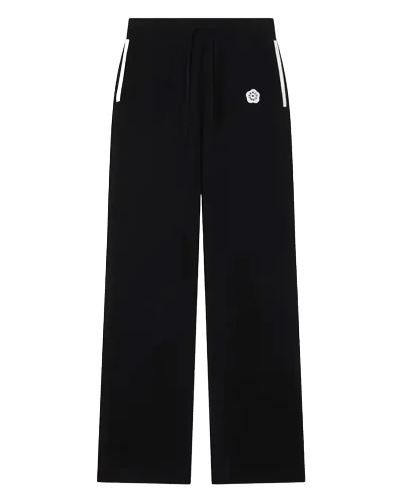 Kenzo Jogginghose mit Blumenstickerei - Schwarz Schwarz