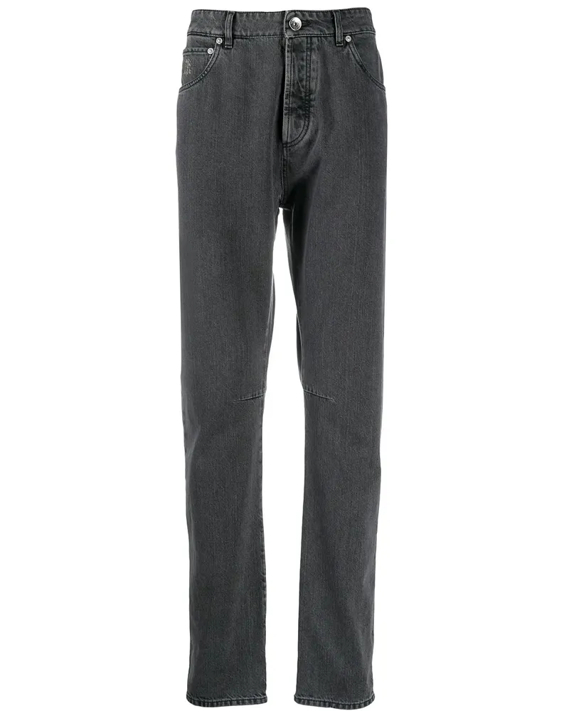 Brunello Cucinelli Jeans mit geradem Bein - Grau Grau