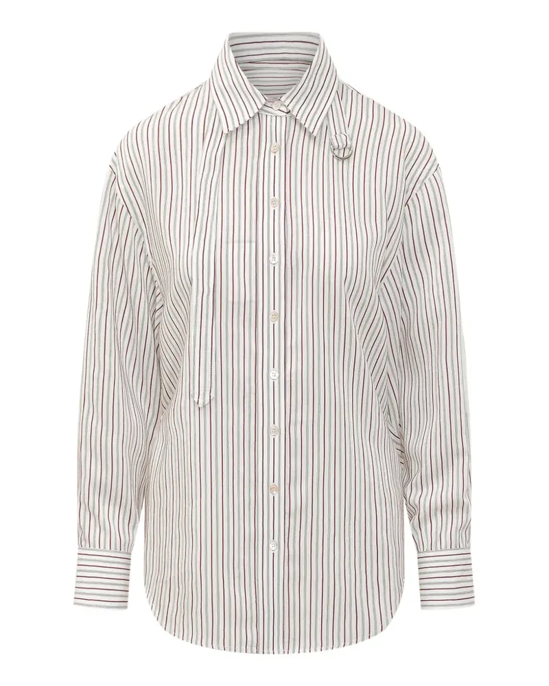 Isabel Marant Gestreiftes Hemd - Weiß Weiß
