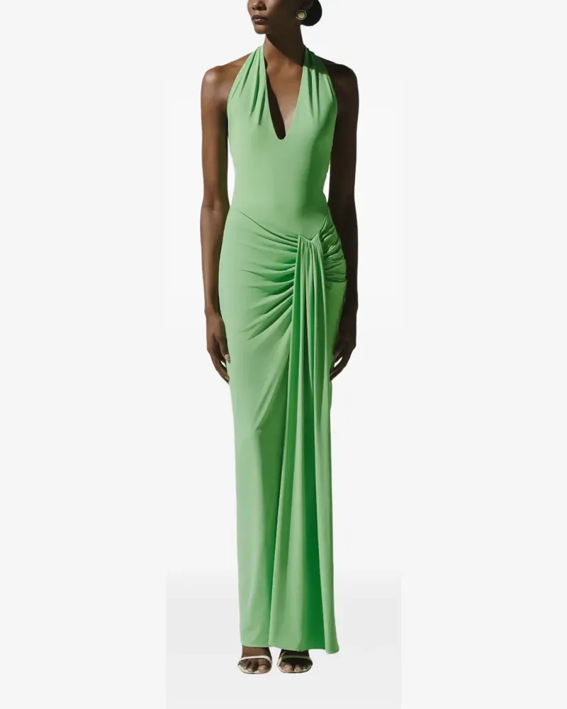 Baobab Collection Gerafftes Donatella Abendkleid - Grün Grün