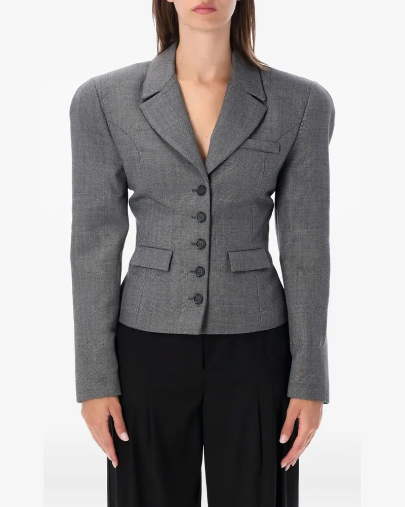 Magda Butrym Blazer mit Sturmklappe - Grau Grau