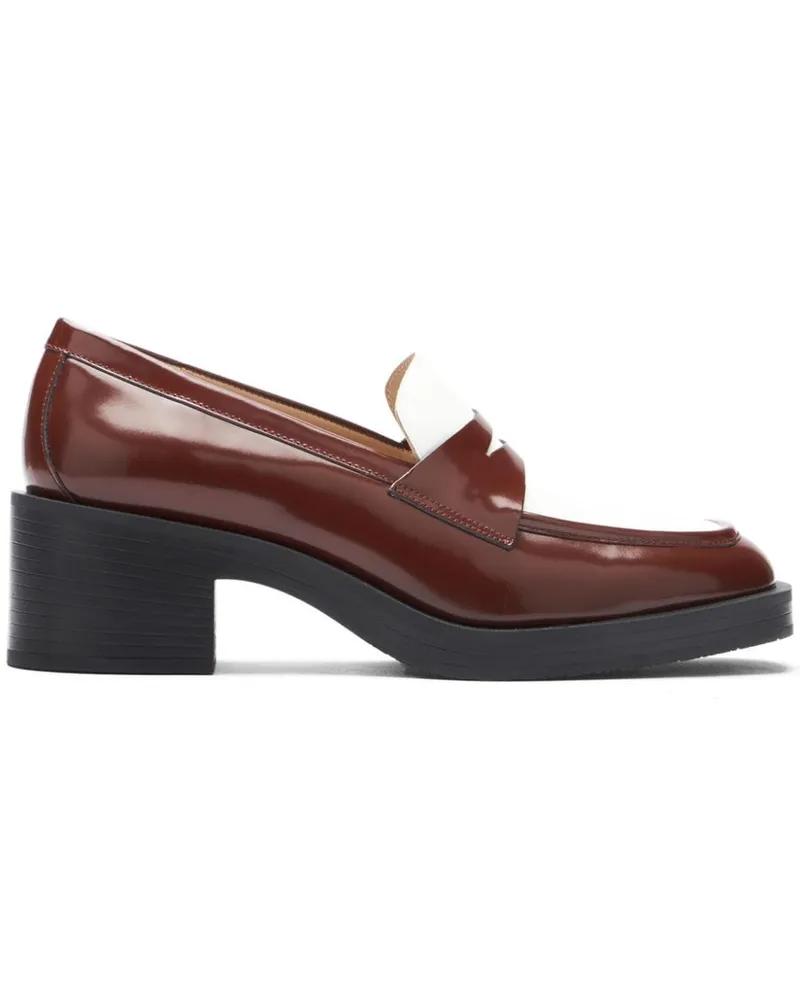 Stuart Weitzman Kaia Loafer 40mm - Braun Braun