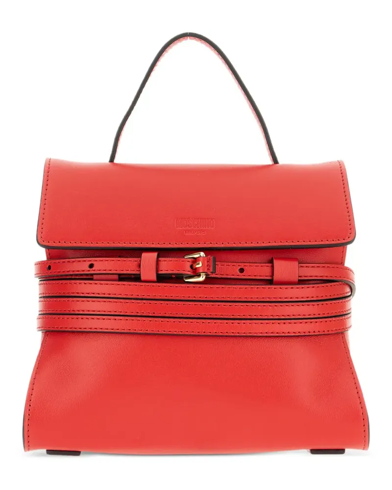 Moschino Tie Me Tote Bag - 501 FUOCO RED 501