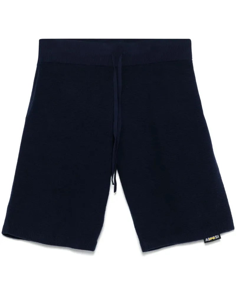 ASPESI Gestrickte Shorts - Blau Blau