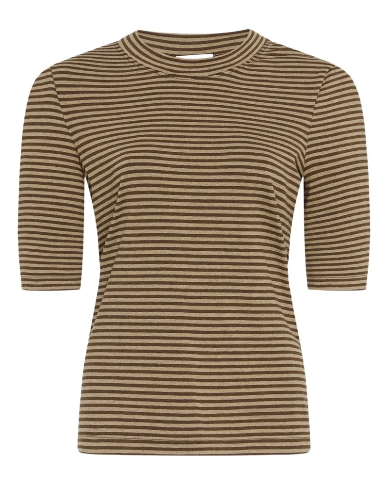 Rosetta Getty Gestreiftes T-Shirt - Nude Nude