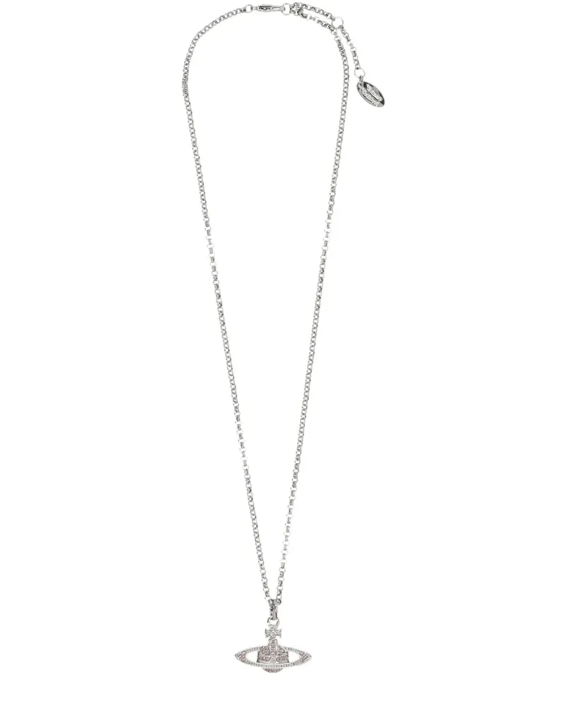 Vivienne Westwood Mini Bas Relief Halskette mit Anhänger - Silber Silber
