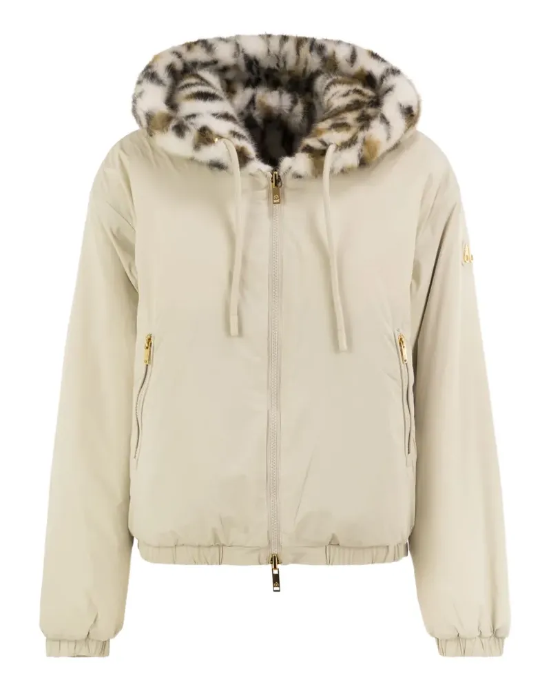 Moose Knuckles Eaton Bunny reversible hooded jacket - Nude Nude