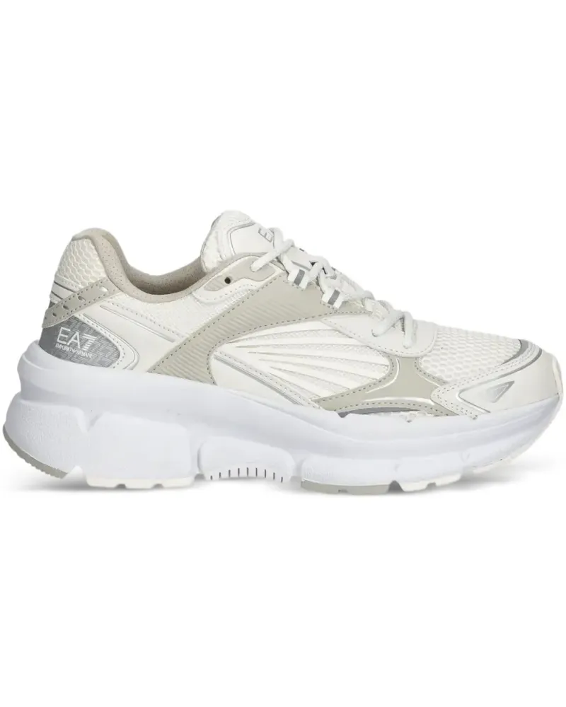 EA7 Sneakers mit Logo-Print - Weiß Weiß