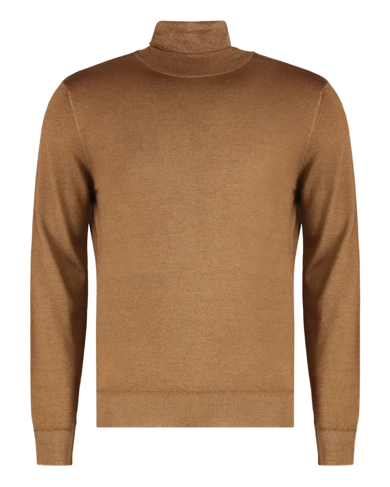 MOORER Todi-XW roll-neck sweater - Braun Braun