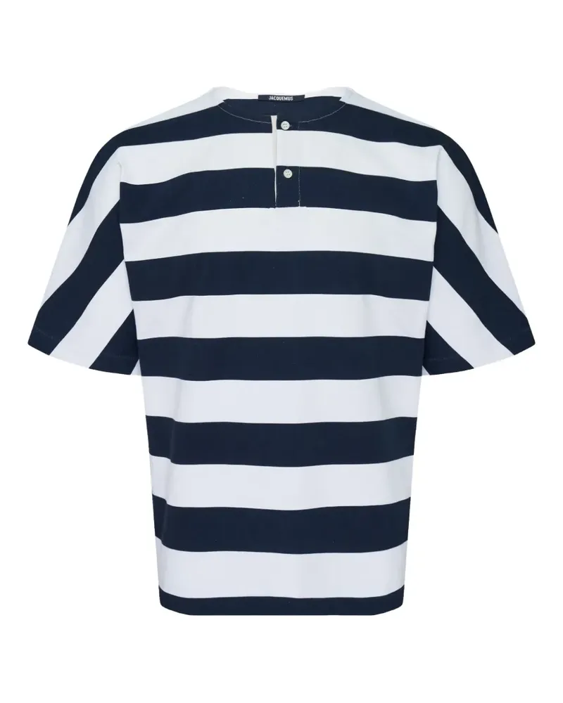 Jacquemus striped cotton T-shirt - Blau Blau