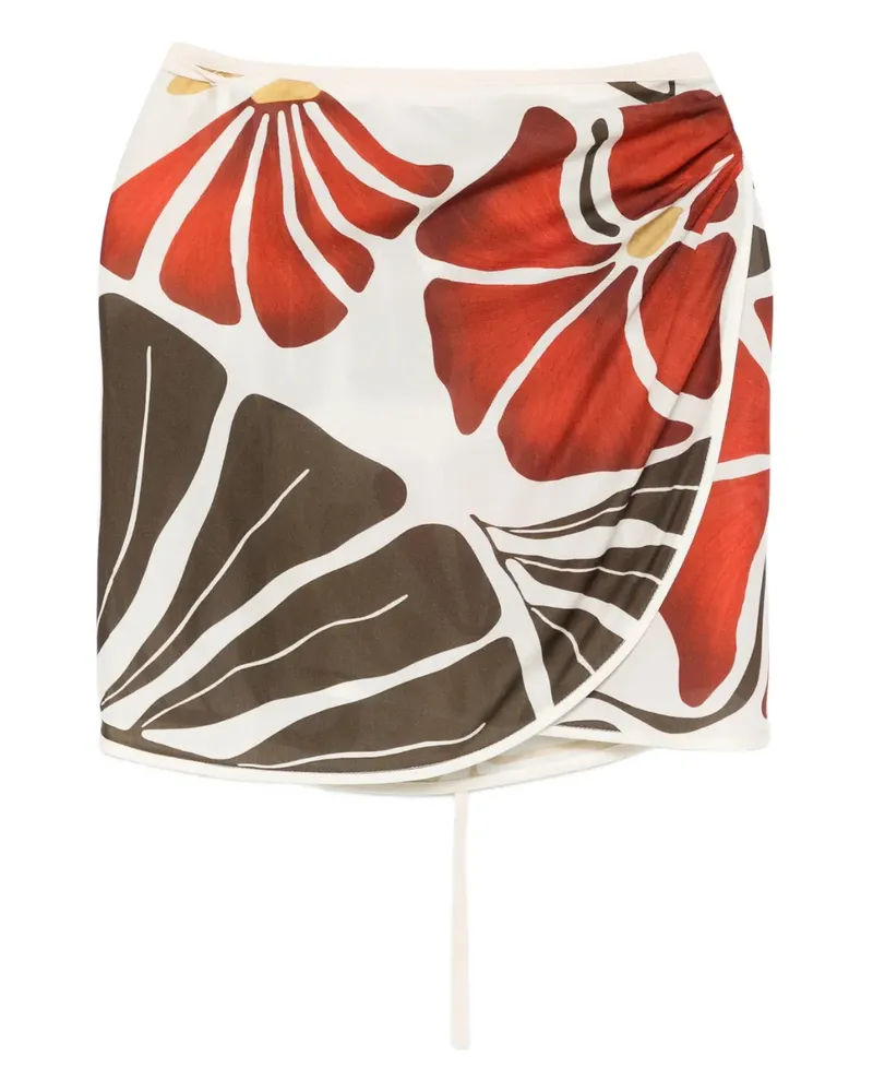 SIR Julietta floral print skirt - Nude Nude