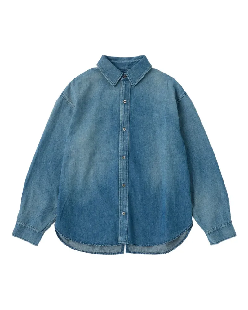 MOUSSY Klassisches Jeanshemd - Blau Blau
