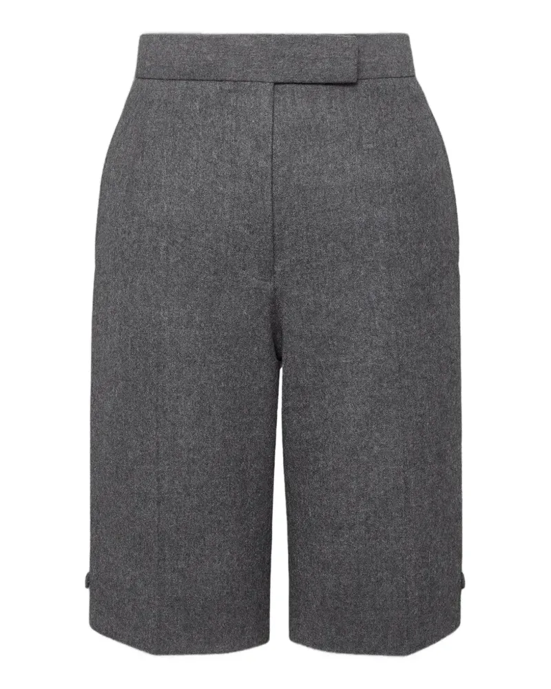 Thom Browne Bermudas aus massiver Wolle und Flanell - Grau Grau
