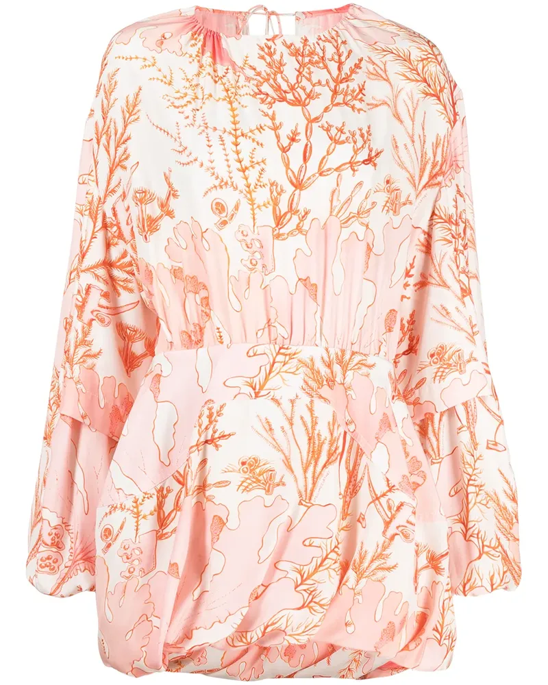 Stella McCartney Minikleid mit Print - Nude Nude