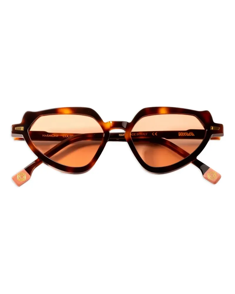 Kyme Harmony Sonnenbrille mit geometrischem Gestell - Braun Braun