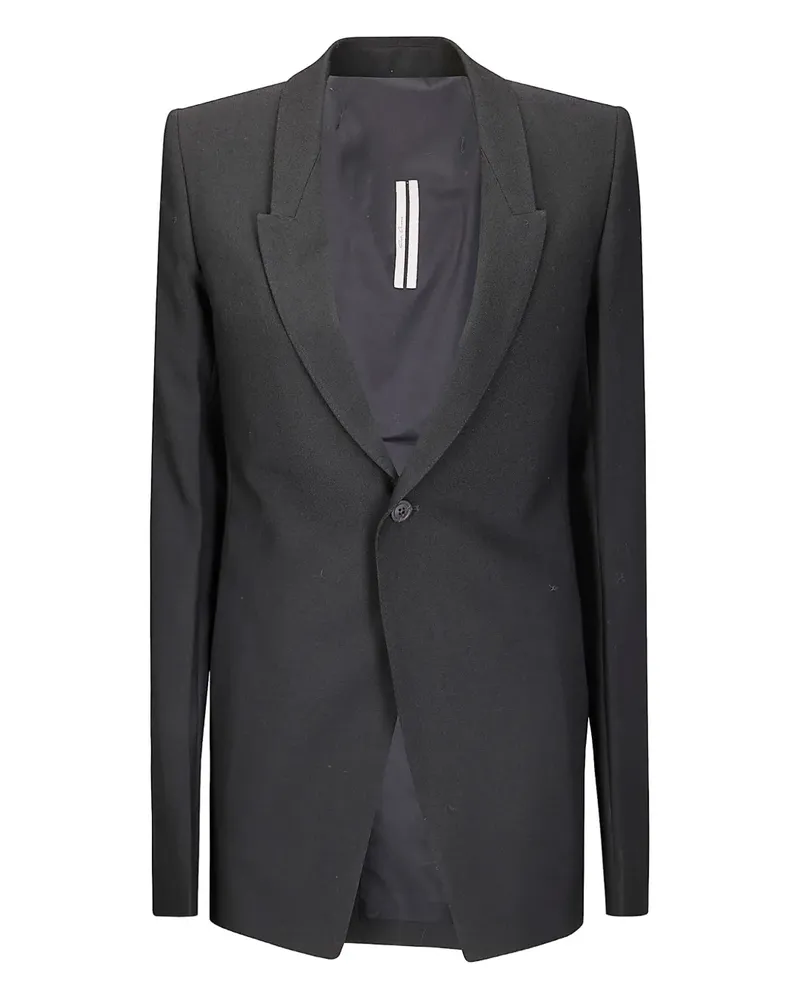 Rick Owens Blazer mit einem Knopf - Schwarz Schwarz