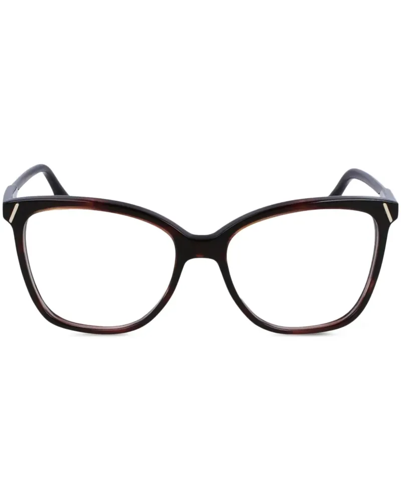 Victoria Beckham VB2641' Brille mit eckigem Gestell - Braun Braun