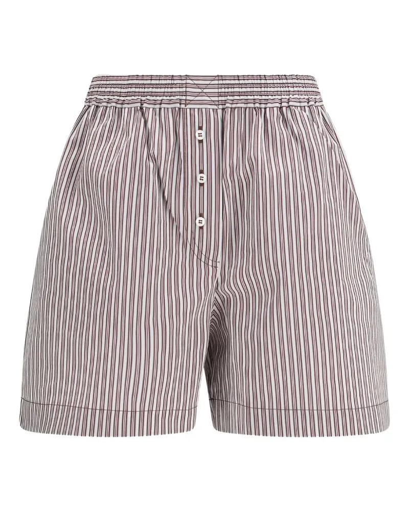 Brunello Cucinelli Shorts mit Längsstreifen - Weiß Weiß