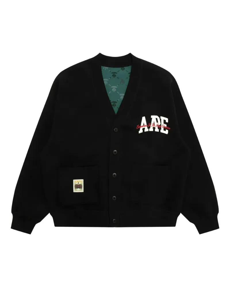 BAPE Wendbares Sweatshirt mit Logo-Print - Schwarz Schwarz