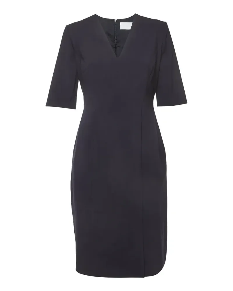 HUGO BOSS V-neck short-sleeve mini dress - Blau Blau
