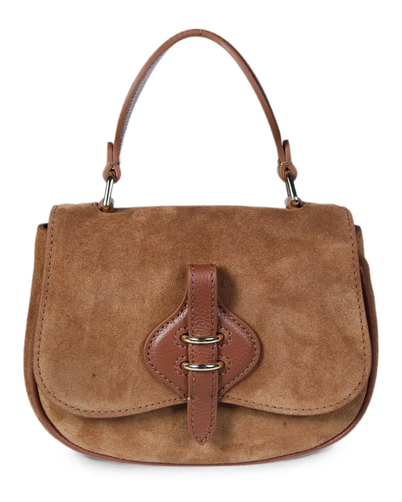 Coccinelle Mavery calf suede tote bag - Braun Braun