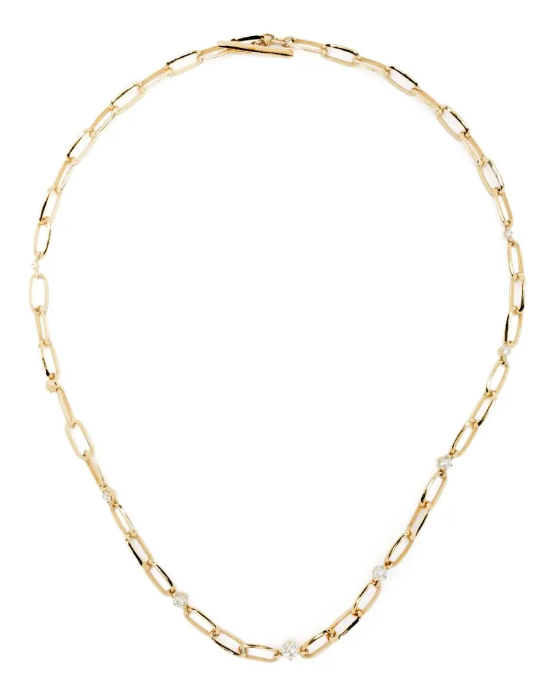 Lizzie Mandler 18kt Gelbgoldhalskette mit Diamanten Gold