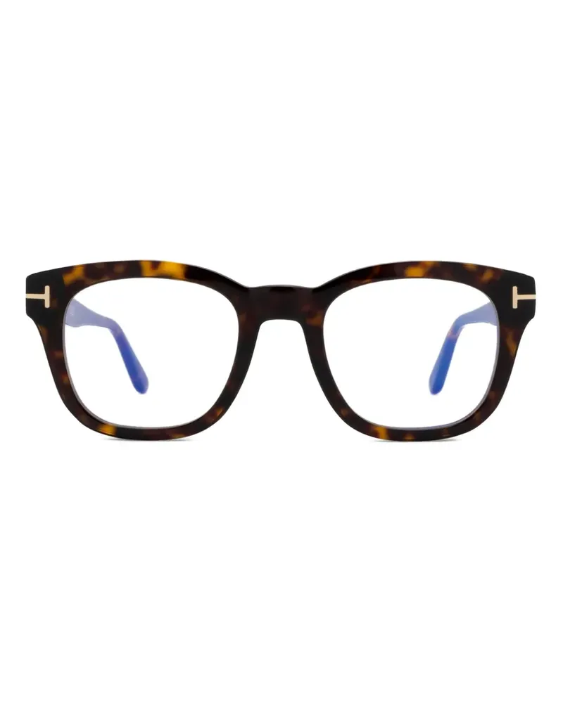 Tom Ford Brille mit rechteckigem Gestell - Braun Braun