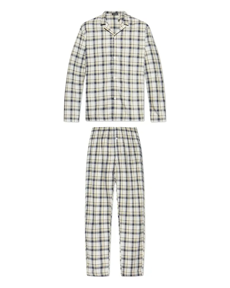 Hanro checked pyjama set - Nude Nude