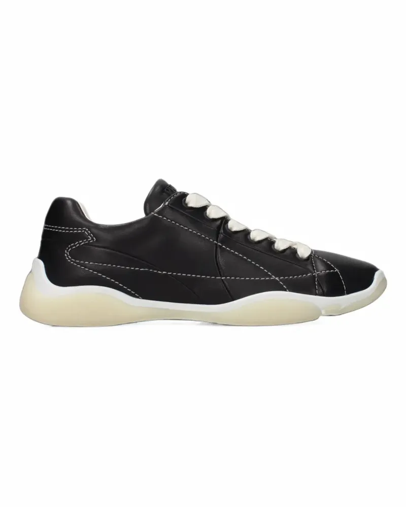 Prada Sneakers aus Leder - Schwarz Schwarz