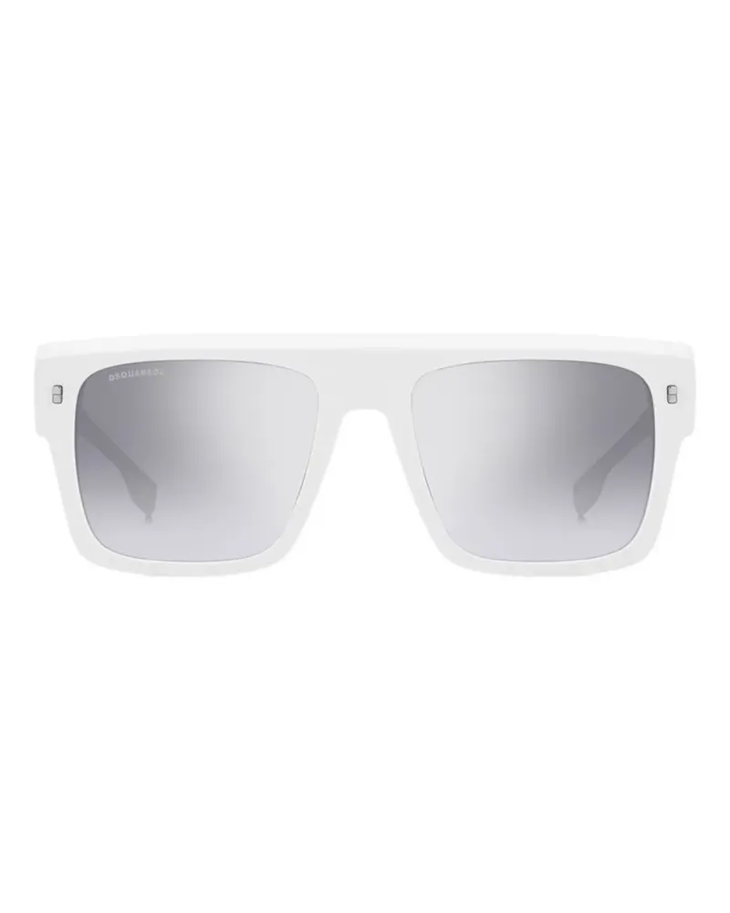 Dsquared2 logo-plaque square-frame sunglasses - Weiß Weiß