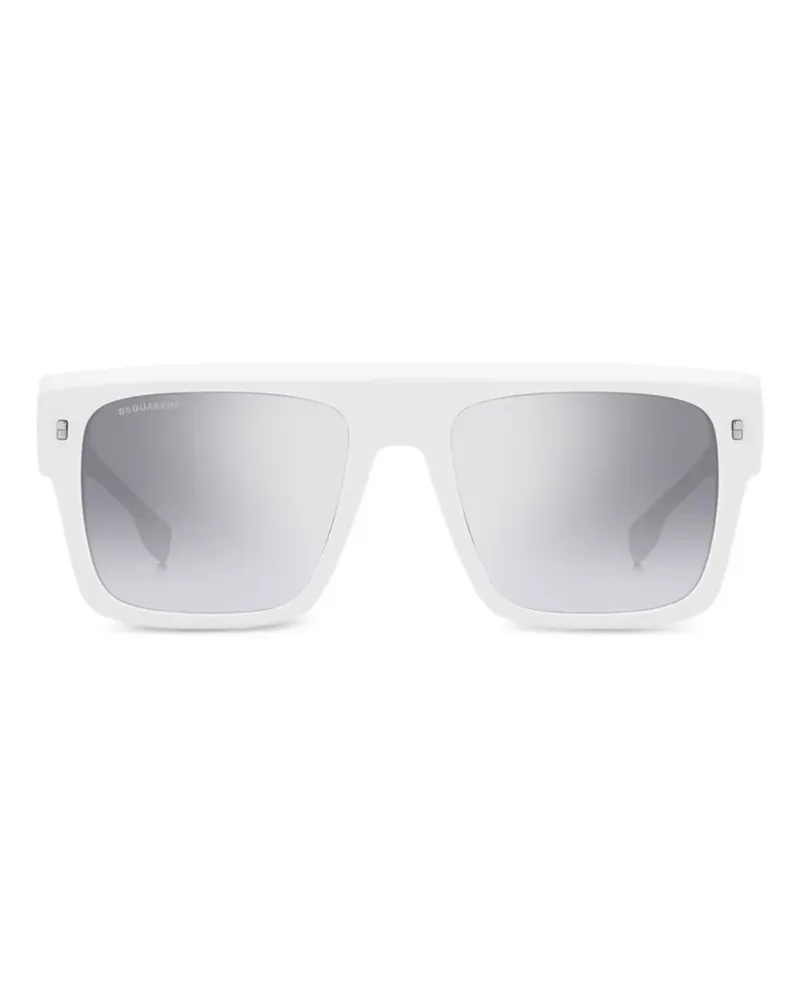 Dsquared2 logo-plaque square-frame sunglasses - Weiß Weiß