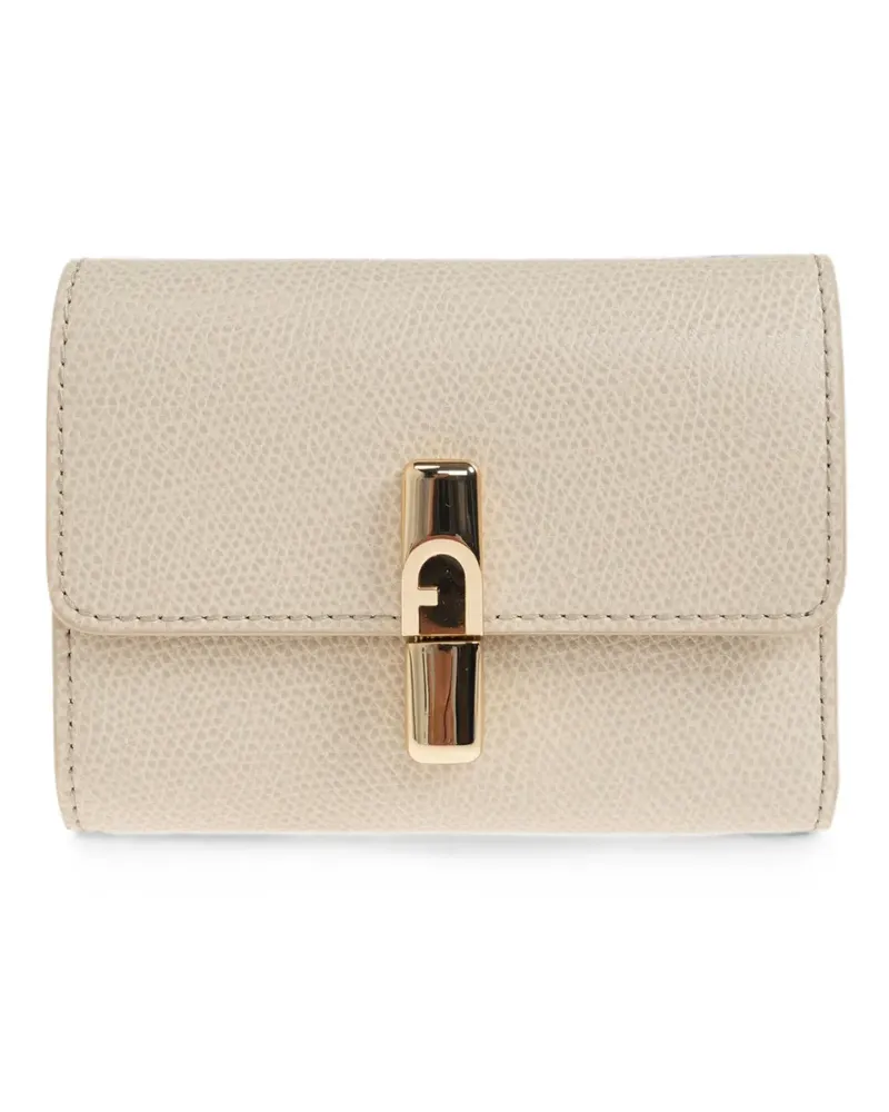 Furla Portemonnaie aus gekörntem Leder - Nude Nude