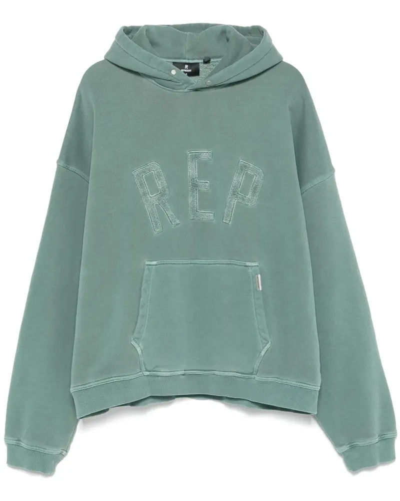 REPRESENT Hoodie mit Logo-Applikation - Grün Grün