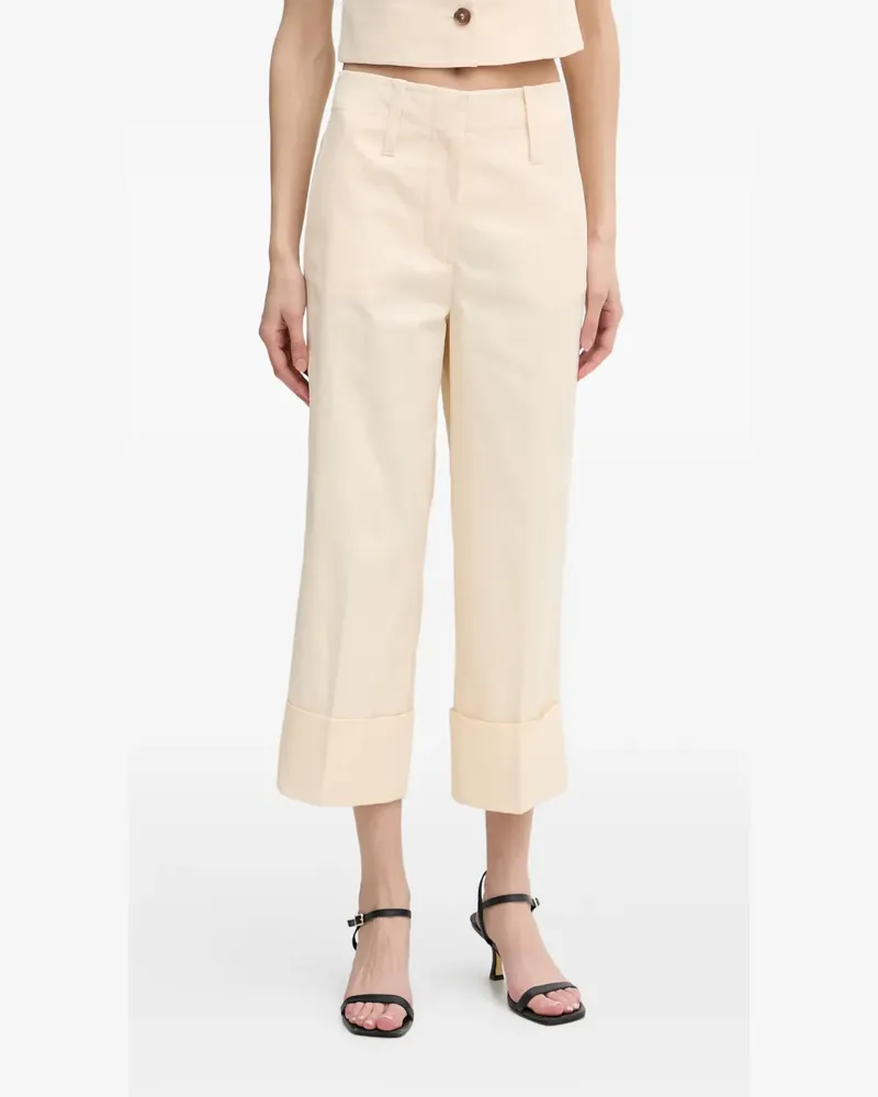 Benetton Hose mit Umschlag - Nude Nude