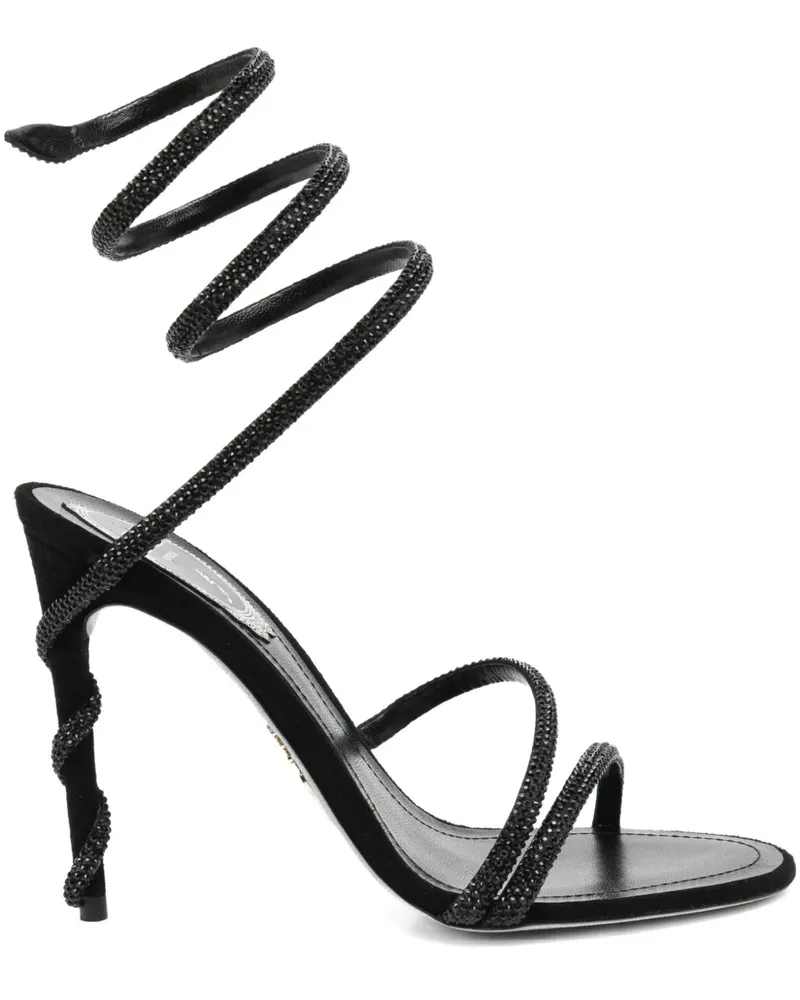 René Caovilla Margot' Sandalen - Schwarz Schwarz
