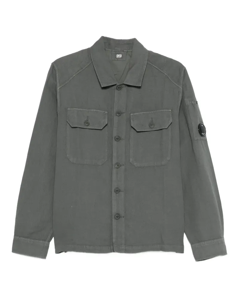 C.P. Company buttoned flap-pocket cotton shirt - Grau Grau