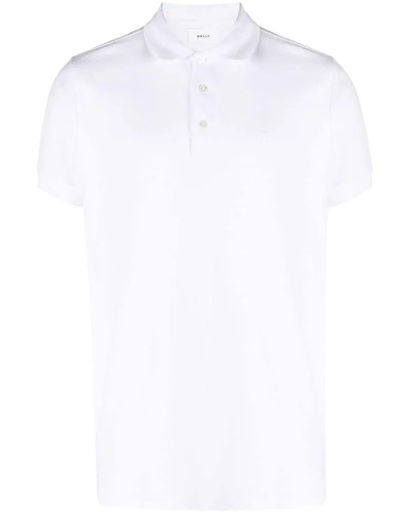 Bally Poloshirt mit Knopfverschluss Nude