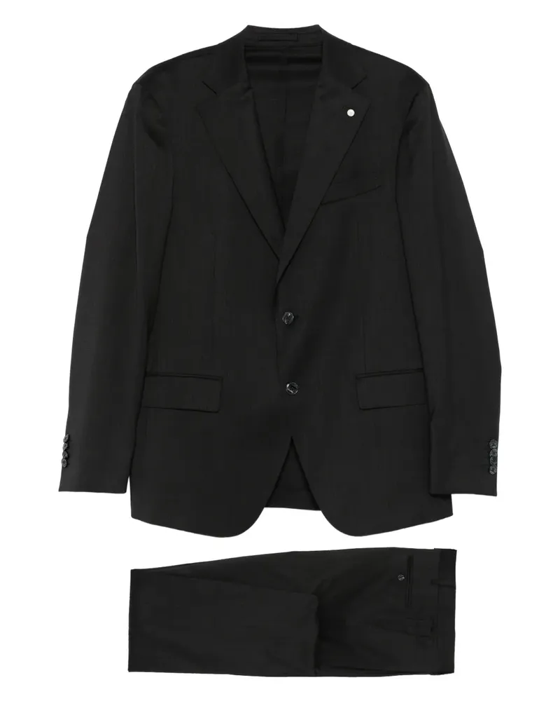 Luigi Bianchi Mantova Einreihiger Anzug - Grau Grau