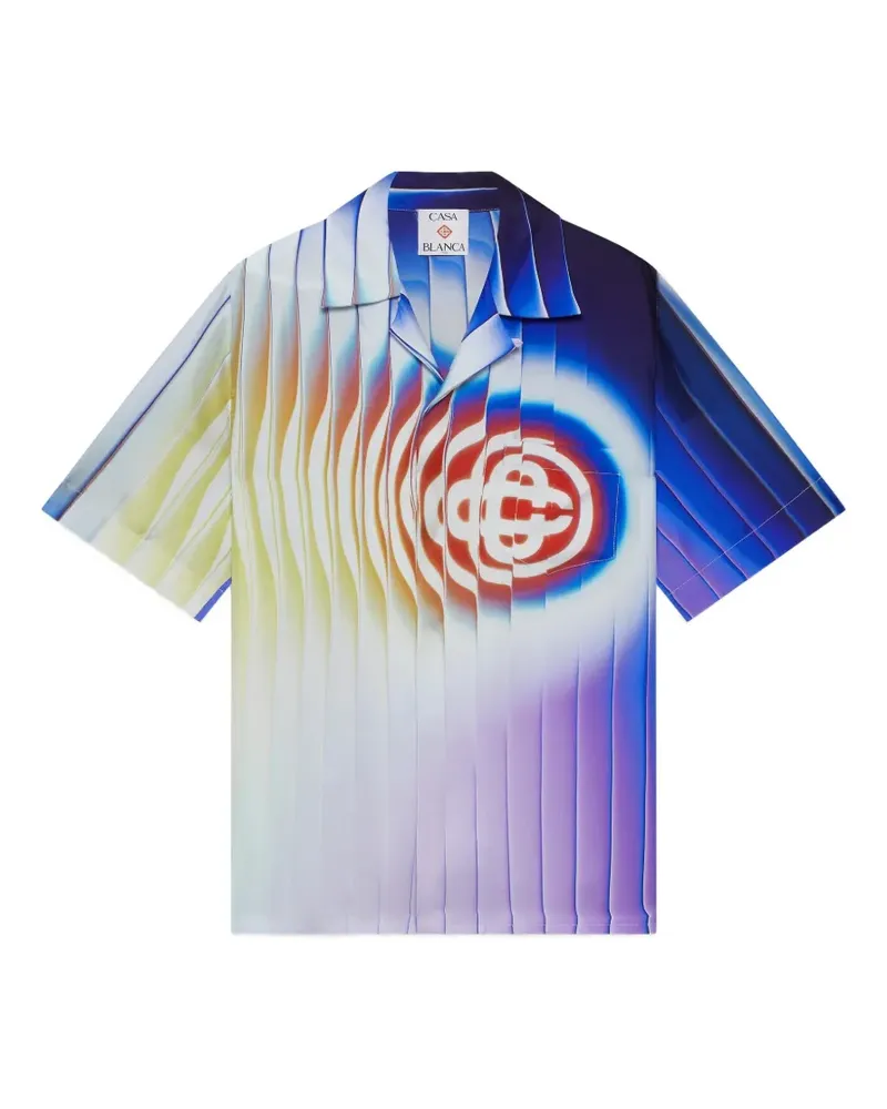 Casablanca Paris Shockwave Seidenhemd - Blau Blau