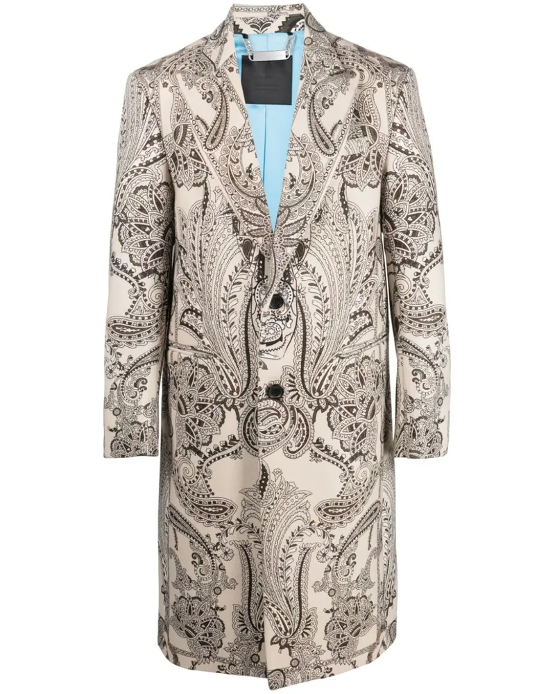 Philipp Plein Mantel mit Paisleymuster - Nude Nude