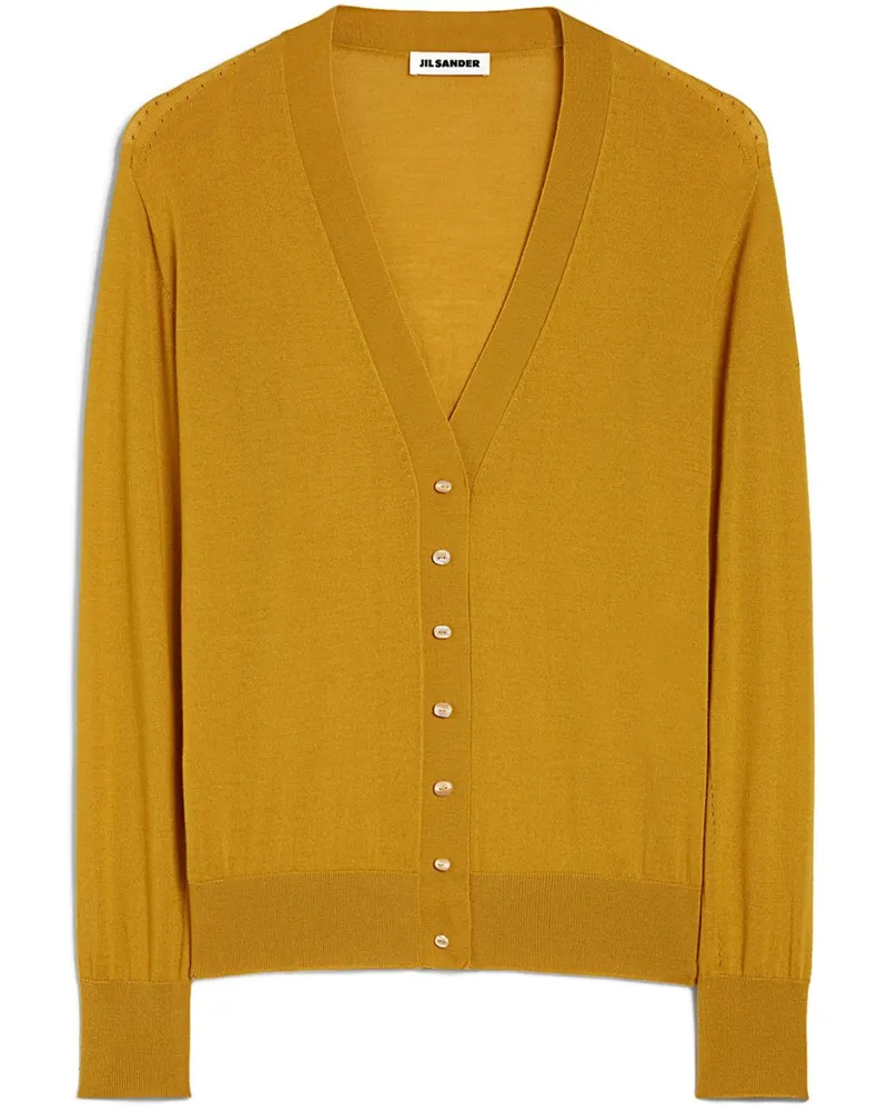 Jil Sander Klassischer Cardigan - Gelb Gelb
