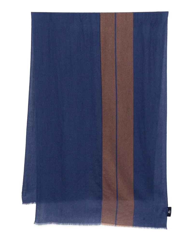 N.Peal Geo Pashmina Schal - Blau Blau
