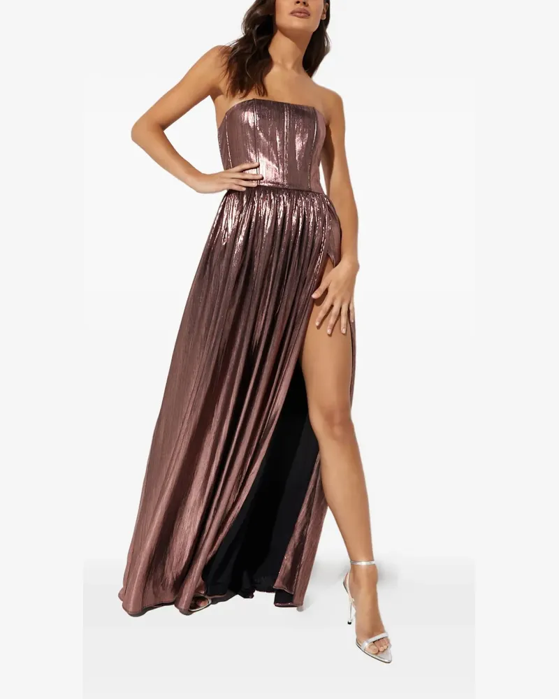 Retrofête Jaden belted maxi dress - Braun Braun