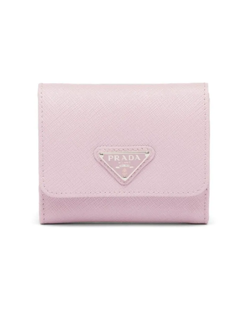Prada Portemonnaie aus Saffiano-Leder - Rosa Rosa