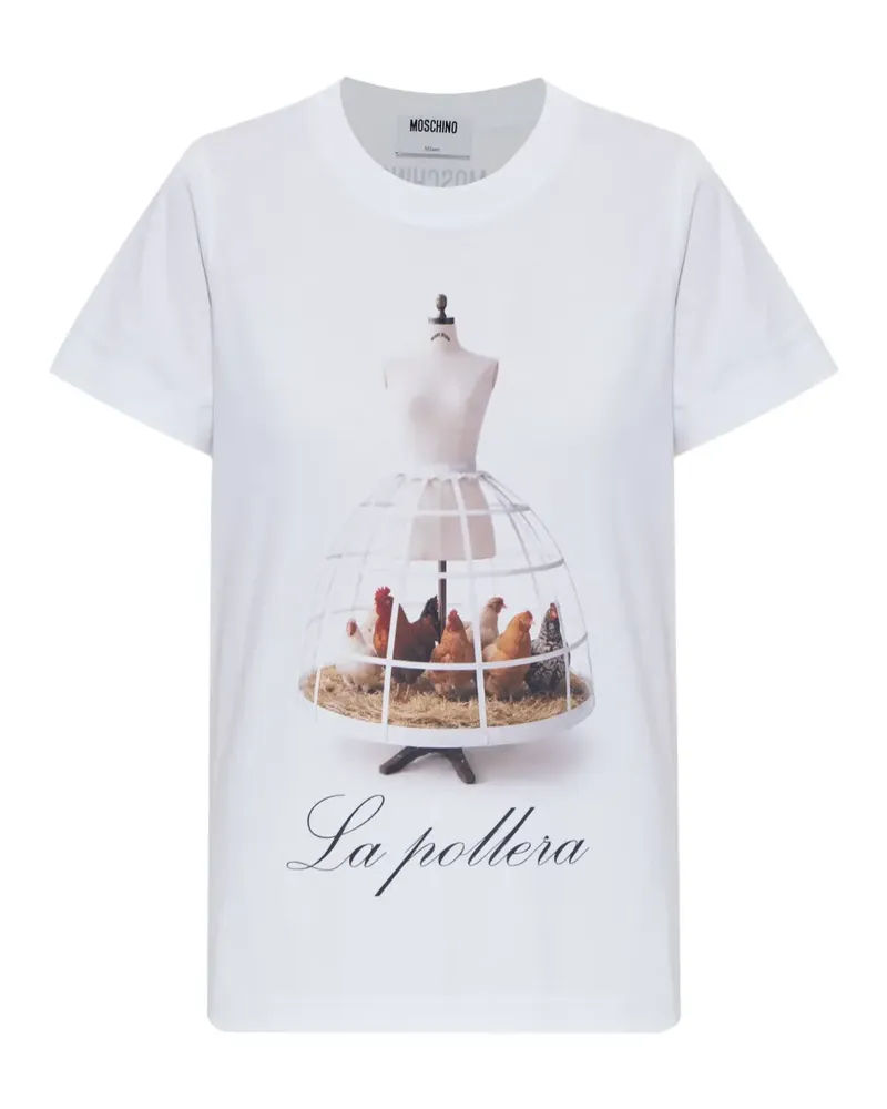 Moschino T-Shirt mit grafischem Print - Weiß Weiß