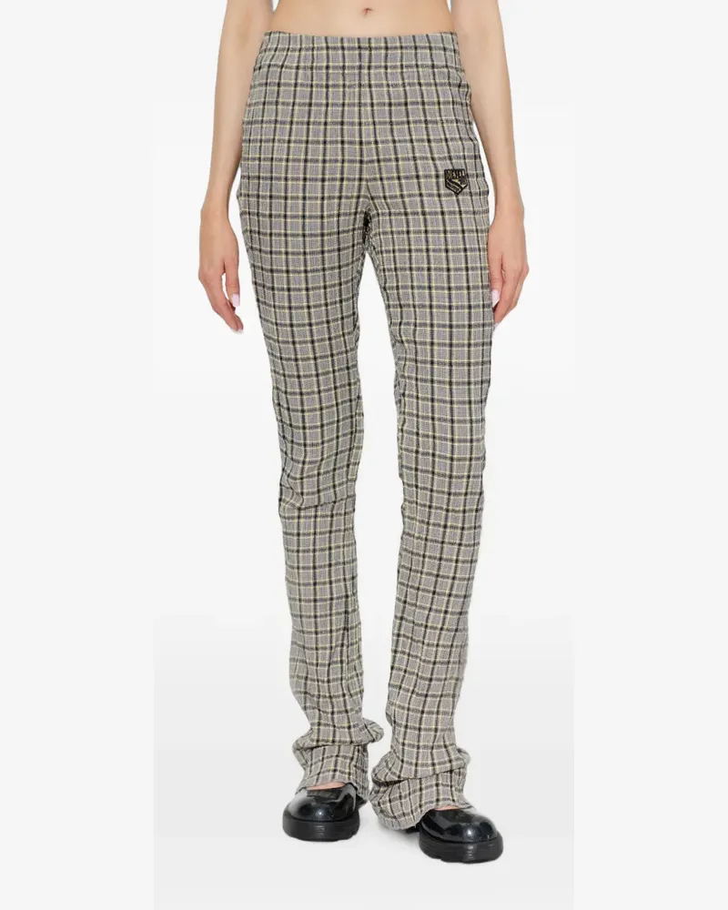 Diesel Karierte Vicky Hose - Grau Grau