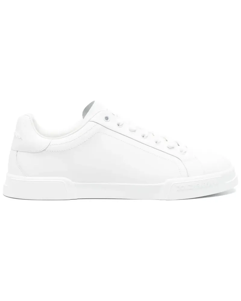 Dolce & Gabbana Sneakers aus Leder - Weiß Weiß